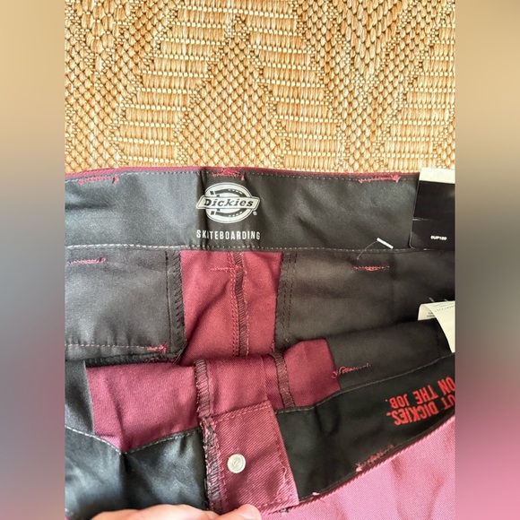 Dickies Men's Regular Fit Skateboarding Red/Purple Straight Pants,Size 30 x 32 - Picture 11 of 12
